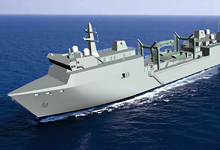 Artist's representation of Canadian JSS warship
