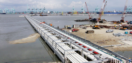 Image of port construction
