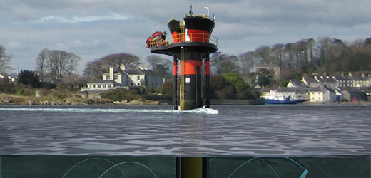 Engineering in strangford narrows.