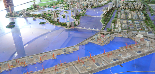 Artist's impression of port for investment planning.