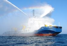 MV TULPAR, the Shallow Water Ice Management Standby and Supply vessel (SWIMSS), designed by BMT