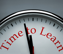 Generic image of a clock, to represent Training