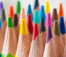 Generic image of multicoloured pencils, representing diversity