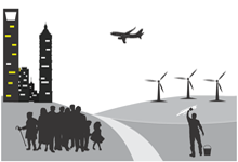BMT-designed interactive image depicting corporate sustainability