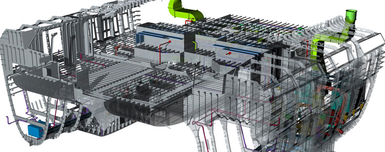 Artist's representation of machinery design